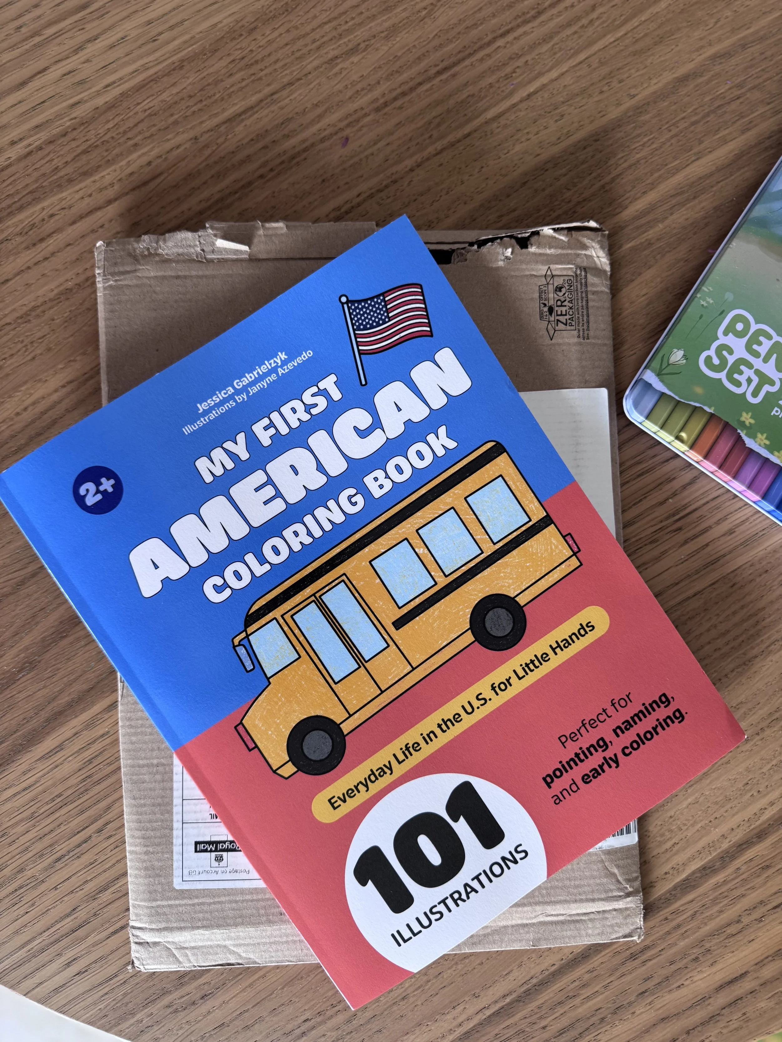 My First American Coloring Book: Everyday Life in the U.S. for Little Hands cover